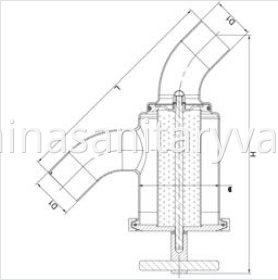 sanitary welded Y-type filter